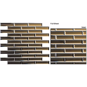 Cedar Myst Mosaic - glass tile